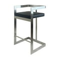 thumbnail image 3 of Bar Chair with Black Polyurethane Cushion and Stainless Steel Base, 3 of 3