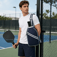 thumbnail image 3 of Pickleball Bag Sling Backpack for Women Men, Crossbody Pickleball Paddle Bag with Zipper PocketPickleball Blue, 3 of 4