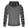 thumbnail image 5 of TFEOQRY Men's Hooded Sweatshirts Fashion Loose Sport Thermal Pullover with Pockets Long Sleeve Hooded Tops Sweatshirt Dark Gray, 5 of 7
