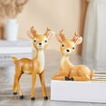 thumbnail image 5 of Holiday Home Decor, Golden Reindeer Figurine for Christmas Table, Mantel, Winter Village Scene & Party Decorations, 5 of 6