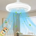 thumbnail image 5 of Remote Control Fan Light With LED, E27 Ceiling Fan Lamp For Bedroom Living Room Study, Super Bright Energy Saving Light With Three Gear Lighting Modes And Three Wind Speed Settings, 5 of 7
