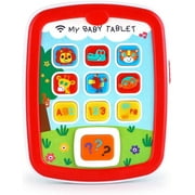 Kidpal Baby Tablet Toys Learning for Toddlers, Baby Ipad With ABC Toy Numbers & Color for 6M -12M -18M+ Girl & Boy with Music & Light, Travel Toy Tablet | My First Learning Tablet