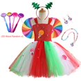 thumbnail image 1 of Vestido de tutú de caramelo de piruleta para niña, vestido de tul para fiesta de cumpleaños de niña arcoíris, disfraz de carnaval y Navidad para niños, vestido de princesa, vestido de 2-3 años Gao Jinjia LED, 1 of 2