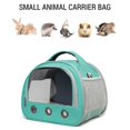 thumbnail image 4 of Portable Hamster Carrier Bag Breathable Guinea Pig Outdoors with Transparent Window Handbag Rabbits Small Animal Travel Bag with Shoulder Strap, 4 of 4