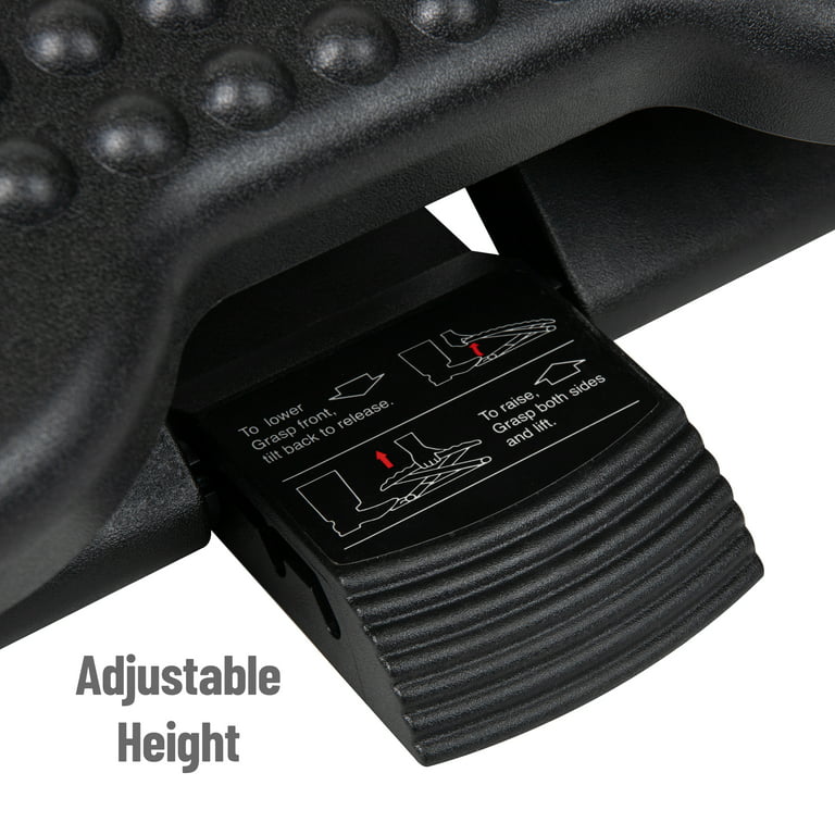 HOMCOM Foot Rest Adjustable Height Angle Tilting Platform Home