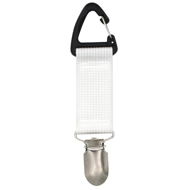 Bolsa con clip para sombrero, de lona, portátil, con clip para guardar sombreros, para viajes al aire libre (blanco) Ndcxsfigh Para Estrenar