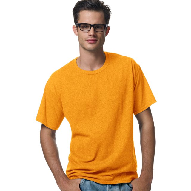 Hanes ComfortBlend EcoSmart T-Shirt à Col Ras du Cou pour Hommes, TTG, Or