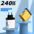 thumbnail image 5 of USB C GaN Charger 240W Fast Charging Adapter 3PD 2USB, 5 of 9