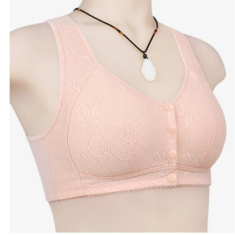 CAICJ98 Lingerie for Women Women's Bras Wireless Full Coverage Plus Size  Minimizer Non Padded Comfort Soft Bra Multipack Pink,36