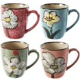 thumbnail image 1 of Juego de tazas para cappuccino de porcelana rockgoldbug de 12 oz, aptas para microondas, 1 of 8