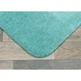 thumbnail image 3 of Gorgeous Home Linen 3pc Bathroom Soft Rug Set Large Rug , Contour Mat, and Toilet Lid Cover Rubber Backing Solid Color Teal Blue #6, 3 of 6