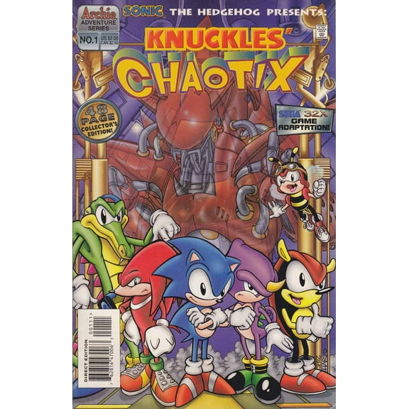 Knuckles' Chaotix #1 VF ; Archie Comic Book