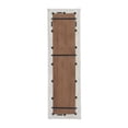 thumbnail image 6 of DecMode 21" x 70" Brown Intricately Carved Leaf Wall Mirror, 6 of 7
