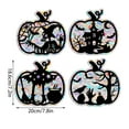 thumbnail image 3 of 4 Pieces Halloween Pumpkin Web Lasers Stickers Rainbows Stickers Suitable For Window Decoration, 3 of 8