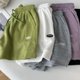 thumbnail image 2 of Pantalones cortos deportivos casuales ajustados de cintura alta para mujer, nueva versión coreana de pierna ancha suelta con cordón, 2 of 6