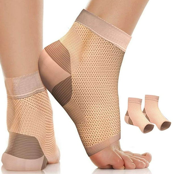 Calcetines de compresión, calcetines de compresión para fascitis plantar, manga de compresión de tobillo, manga de compresión de tobillo para hombres, respuesta rápida