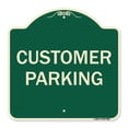 thumbnail image 1 of SignMission A-DES-G-1818-9855 18 x 18 Po Signe de la Série Designer - Stationnement Client, 1 of 1