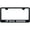 Rugged Black, variant on Dodge Big Horn Laser Etched Logo Stainless Steel License Plate Frame (Black)
