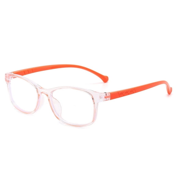 Gafas de espejo plano para niños, de moda, antiluz azul, con montura de red, de color gelatina