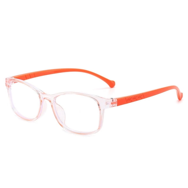 Gafas de espejo plano para niños, de moda, antiluz azul, con montura de red, de color gelatina