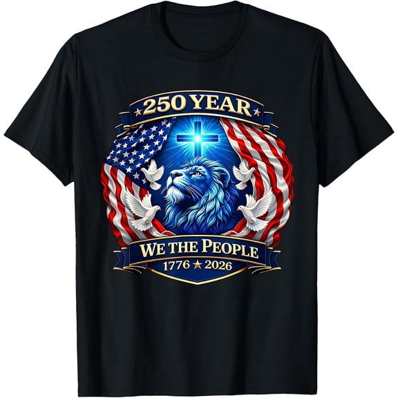 250th Anniversary USA Patriotic 250 Years American 4th July T-Shirt, Comfortable Breathable Soft Tee, Men's 100% Cotton Graphic T-Shirt 180gsm