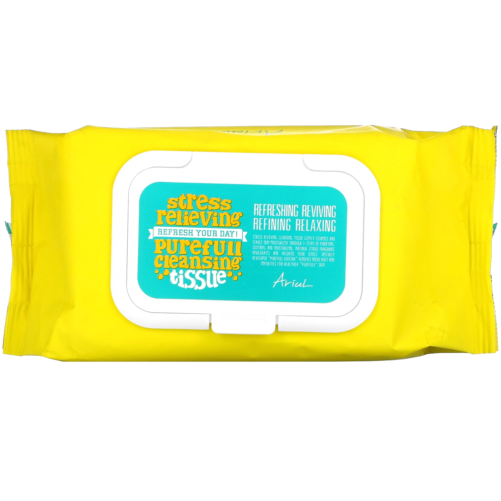 Ariul Stress Relieving Purefull Cleansing Tissue, 80 Sheets