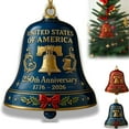 thumbnail image 2 of U.S. 250th Anniversary Bell Ornament, 250th Anniversary Commemorative Doorbell of The United States, Specifically U.S. Designed - 2025 New Arrival🔥,blue 2pc🎁, 2 of 5