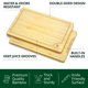 thumbnail image 3 of ROYAL CRAFT WOOD Tablas de servir de madera para comida y corte de cocina, juego de tablas de cortar de bambú con asas laterales con ranura para jugo, bloque de carnicero y charcutería para regalo de, 3 of 5