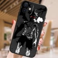 thumbnail image 3 of Funda de silicona suave con trébol negro de Anime para Apple iPhone 15, 14, 13, 12 Mini, 11, XS, XR, X, 8, 7 Pro Max Plus, 3 of 5