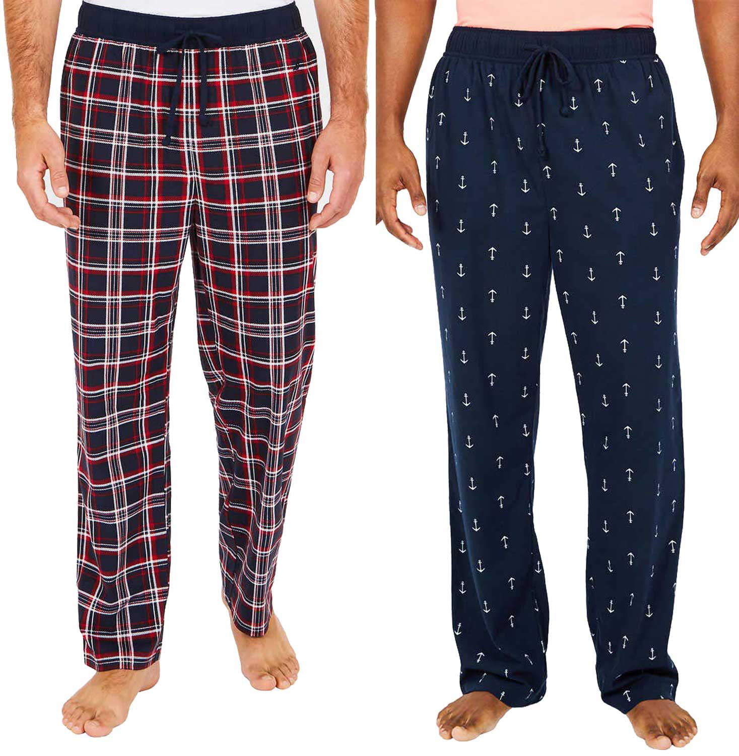 Nautica Men's Sueded Fleece Pajama Pants 2 Pack - Walmart.com