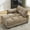 Brown, variant on Sleeper Sofa Couch Bed, Oversized Chaise Lounge Chair Cozy Cloud Couch (Beige)