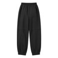 thumbnail image 6 of Women's Harem Pants Lightweight Loose Fit Drawstring Waist Side Pockets Cuffed Ankle Casual Summer Lounge Trousers, 2XL, 6 of 7