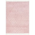 thumbnail image 3 of nuLOOM Risette Geometric Shag Tassel Area Rug, 4' x 6', Pink, 3 of 9