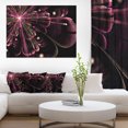 thumbnail image 1 of Pétales de Fleurs Numériques Violet Clair Gros Plan - Impression sur Toile Florale, 1 of 3
