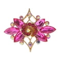 thumbnail image 1 of Flower Crystal Rhinestone Brooch Pin Wedding, 1 of 4