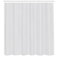 thumbnail image 3 of Grey and White Shower Curtain, Labyrinth Maze Style Pattern Grid Retro Pattern with Angled Lines, Fabric Bathroom Set with Hooks, 69W X 75L Inches Long, Pale Grey and White, by Ambesonne, 3 of 3