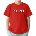 thumbnail image 1 of NINGMENG Chemises & Hauts pour Garçons Tout-Petits Col Rond Manches Courtes avec Imprimé Lettre Chandail Confortable T-Shirts de Vacances, Rouge, 2-3 Ans, 1 of 3