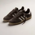 thumbnail image 3 of Adidas Original Samba OG Mens Athletic Shoe Brown Sneaker Trainer Footwear #184, 3 of 6