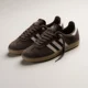 thumbnail image 3 of Adidas Original Samba OG Mens Athletic Shoe Brown Sneaker Trainer Footwear #184, 3 of 6