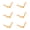 B, variant on 6Pcs Copper Bead Head Fly Fishing Set With Enhances Durability Fly Fishing Baits For Outdoor Activity