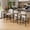 White, variant on Ninecer 26" Counter Height Bar Stools Set of 2, Upholstered Bar Stools with Back,Leather & Fabric Cushions, Metal Legs, Comfortable Kitchen Island Counter Chairs for Dining Room & Home Bar, Black