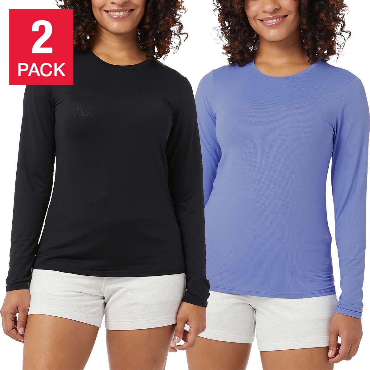32 Degrees Ladies' Long Sleeve Air Mesh 
