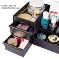 thumbnail image 4 of Organizador de escritorio de maquillaje Decorcode con cajones negro, 4 of 6