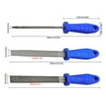 thumbnail image 5 of 3 Pieces Wood Rasp File Set Alloy Steel Woodworking File, Round, Flat, Semi-Round, File Tools for Woodworking, 5 of 11