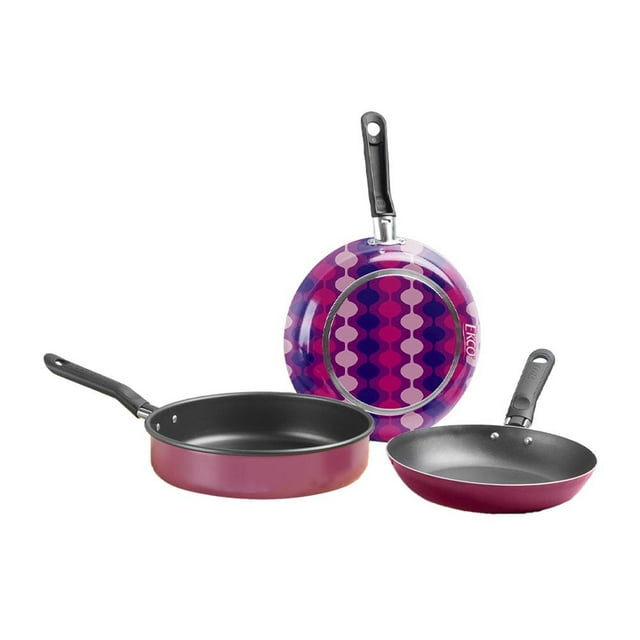 Juego Sartenes Ekco Trends Ph 3 Piezas Rosa
