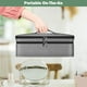 thumbnail image 5 of Estuche de viaje SITHON de doble capa para Shark FlexStyle/SmoothStyle, bolsa organizadora impermeable para Airwrap Styler, también compatible con el secador Revlon One-Step (solo bolsa) (gris), 5 of 5