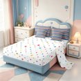 thumbnail image 3 of Erosebridal Modern Geometric Pattern 7-Piece Twin Bedding,Minimalist Stripes Bedding Comforter Set,Polkadot Reversible, 3 of 7