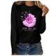 thumbnail image 2 of Puntoco Mujer Cáncer de mama top Casual Manga larga O-cuello Sudadera Pullover Blusa Puntoco Puntoco-4774, 2 of 4