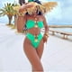 thumbnail image 5 of Bikini Set Push Up Bandeau traje de baño de talle alto traje de baño de Verde S Zulema Traje de bikini de mujer, 5 of 8