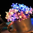thumbnail image 3 of Sakura Cadena de Luces Energía Solar LED Luz de decoración Impermeable para Patio al Aire Libre Colorido 5 Metros 20 Luces, 3 of 5